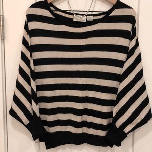 Striped scoop neck sweater